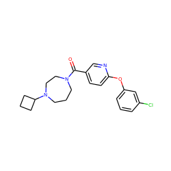 O=C(c1ccc(Oc2cccc(Cl)c2)nc1)N1CCCN(C2CCC2)CC1 ZINC000053243227