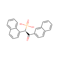 O=C(c1ccc2ccccc2c1)[C@@H](c1cccc2ccccc12)P(=O)(O)O ZINC000002047839