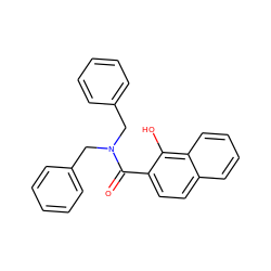 O=C(c1ccc2ccccc2c1O)N(Cc1ccccc1)Cc1ccccc1 ZINC000167220321