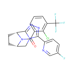 O=C(c1cccc(C(F)(F)F)c1Cl)N1[C@H]2CC[C@@H]1c1nnc(-c3ccc(F)cn3)n1C2 ZINC000226094165