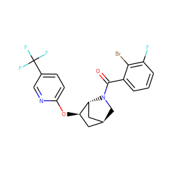 O=C(c1cccc(F)c1Br)N1C[C@H]2C[C@@H](Oc3ccc(C(F)(F)F)cn3)[C@H]1C2 ZINC000218374561