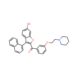 O=C(c1cccc(OCCN2CCCCC2)c1)c1oc2cc(O)ccc2c1-c1cccc2ccccc12 ZINC000013818660