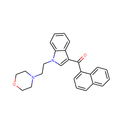 O=C(c1cccc2ccccc12)c1cn(CCN2CCOCC2)c2ccccc12 ZINC000033848576