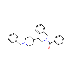 O=C(c1ccccc1)N(CCC1CCN(Cc2ccccc2)CC1)Cc1ccccc1 ZINC000003814253