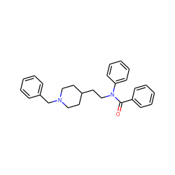 O=C(c1ccccc1)N(CCC1CCN(Cc2ccccc2)CC1)c1ccccc1 ZINC000003814237