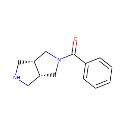 O=C(c1ccccc1)N1C[C@@H]2CNC[C@@H]2C1 ZINC000085282571