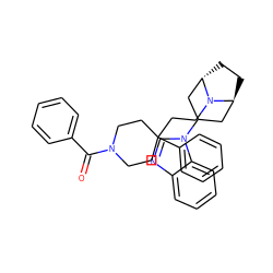 O=C(c1ccccc1)N1CCC(CCN2[C@H]3CC[C@H]2CC(n2cnc4ccccc42)C3)(c2ccccc2)CC1 ZINC000101641690