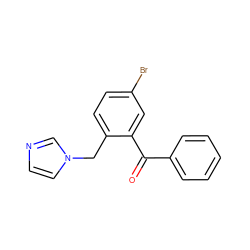 O=C(c1ccccc1)c1cc(Br)ccc1Cn1ccnc1 ZINC000028709497