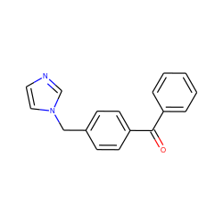 O=C(c1ccccc1)c1ccc(Cn2ccnc2)cc1 ZINC000028638062