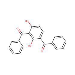 O=C(c1ccccc1)c1ccc(O)c(C(=O)c2ccccc2)c1O ZINC000000397937