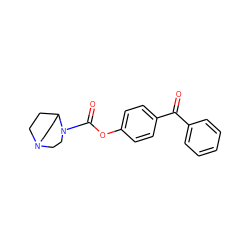 O=C(c1ccccc1)c1ccc(OC(=O)N2CCN3CCC2CC3)cc1 ZINC000034054518