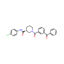 O=C(c1ccccc1)c1cccc(C(=O)N2CCC[C@H](C(=O)Nc3ccc(Cl)cc3)C2)c1 ZINC000096272140