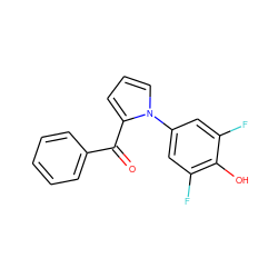 O=C(c1ccccc1)c1cccn1-c1cc(F)c(O)c(F)c1 ZINC000066099971