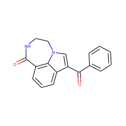 O=C(c1ccccc1)c1cn2c3c(cccc13)C(=O)NCC2 ZINC000003832196