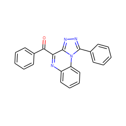 O=C(c1ccccc1)c1nc2ccccc2n2c(-c3ccccc3)nnc12 ZINC000064528114