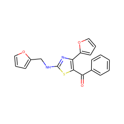 O=C(c1ccccc1)c1sc(NCc2ccco2)nc1-c1ccco1 ZINC000040401774