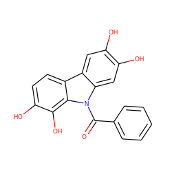 O=C(c1ccccc1)n1c2cc(O)c(O)cc2c2ccc(O)c(O)c21 ZINC000003834107