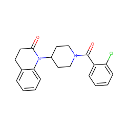 O=C(c1ccccc1Cl)N1CCC(N2C(=O)CCc3ccccc32)CC1 ZINC000013832018