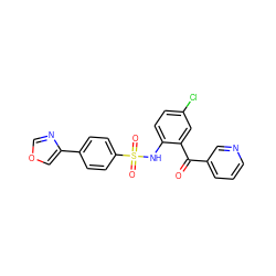 O=C(c1cccnc1)c1cc(Cl)ccc1NS(=O)(=O)c1ccc(-c2cocn2)cc1 ZINC000147003460