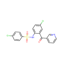 O=C(c1cccnc1)c1cc(Cl)ccc1NS(=O)(=O)c1ccc(Cl)cc1 ZINC000038727400