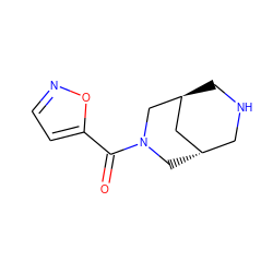 O=C(c1ccno1)N1C[C@H]2CNC[C@@H](C2)C1 ZINC000114151700