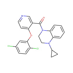 O=C(c1cnccc1Oc1cc(Cl)ccc1Cl)N1CCN(C2CC2)c2ccccc21 ZINC000072318236