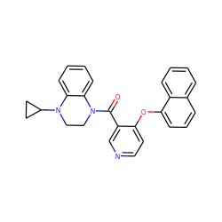 O=C(c1cnccc1Oc1cccc2ccccc12)N1CCN(C2CC2)c2ccccc21 ZINC000169349685