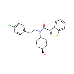 O=C(c1csc2ccccc12)N(CCc1ccc(Cl)cc1)[C@H]1CC[C@H](O)CC1 ZINC000101226461