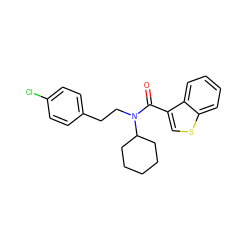 O=C(c1csc2ccccc12)N(CCc1ccc(Cl)cc1)C1CCCCC1 ZINC000040937140