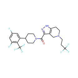 O=C(c1n[nH]c2c1CN(CCC(F)(F)F)CC2)N1CCC(c2cc(F)cc(F)c2C(F)(F)F)CC1 ZINC001772578811