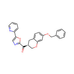 O=C(c1ncc(-c2ccccn2)o1)[C@@H]1COc2cc(OCc3ccccc3)ccc2C1 ZINC000169336440