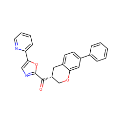 O=C(c1ncc(-c2ccccn2)o1)[C@H]1COc2cc(-c3ccccc3)ccc2C1 ZINC000169336429