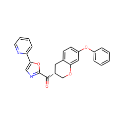 O=C(c1ncc(-c2ccccn2)o1)[C@H]1COc2cc(Oc3ccccc3)ccc2C1 ZINC000169336445