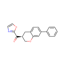 O=C(c1ncco1)[C@@H]1COc2cc(-c3ccccc3)ccc2C1 ZINC000169336427