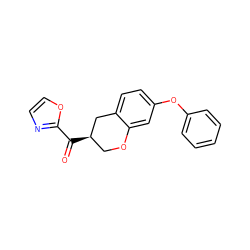 O=C(c1ncco1)[C@@H]1COc2cc(Oc3ccccc3)ccc2C1 ZINC000169336441