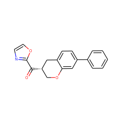 O=C(c1ncco1)[C@H]1COc2cc(-c3ccccc3)ccc2C1 ZINC000169336426