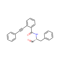 O=C[C@@H](Cc1ccccc1)NC(=O)c1ccccc1C#Cc1ccccc1 ZINC000013441378