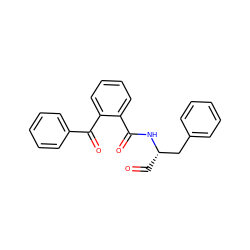 O=C[C@@H](Cc1ccccc1)NC(=O)c1ccccc1C(=O)c1ccccc1 ZINC000013441344