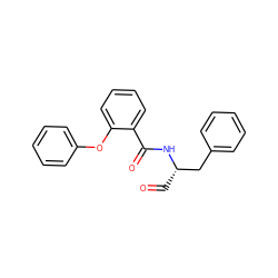 O=C[C@@H](Cc1ccccc1)NC(=O)c1ccccc1Oc1ccccc1 ZINC000013441362