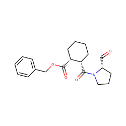 O=C[C@@H]1CCCN1C(=O)[C@H]1CCCC[C@H]1C(=O)OCc1ccccc1 ZINC000027656015