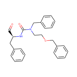 O=C[C@H](Cc1ccccc1)NC(=O)N(CCOCc1ccccc1)Cc1ccccc1 ZINC000036143507