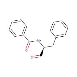 O=C[C@H](Cc1ccccc1)NC(=O)c1ccccc1 ZINC000003650451