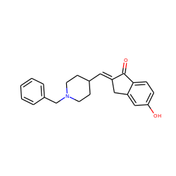 O=C1/C(=C/C2CCN(Cc3ccccc3)CC2)Cc2cc(O)ccc21 ZINC000653876674