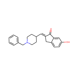 O=C1/C(=C/C2CCN(Cc3ccccc3)CC2)Cc2ccc(O)cc21 ZINC000653873769