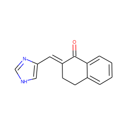 O=C1/C(=C/c2c[nH]cn2)CCc2ccccc21 ZINC000013746655