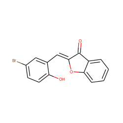 O=C1/C(=C/c2cc(Br)ccc2O)Oc2ccccc21 ZINC000095576936