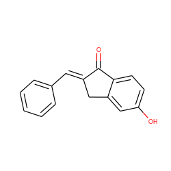 O=C1/C(=C/c2ccccc2)Cc2cc(O)ccc21 ZINC000187223741