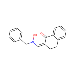 O=C1/C(=C\N(O)Cc2ccccc2)CCc2ccccc21 ZINC000100642471