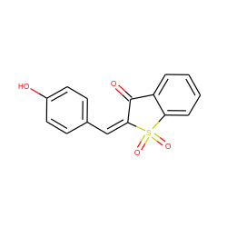 O=C1/C(=C\c2ccc(O)cc2)S(=O)(=O)c2ccccc21 ZINC000004473320