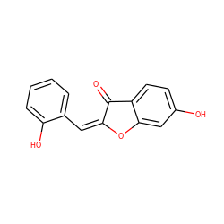 O=C1/C(=C\c2ccccc2O)Oc2cc(O)ccc21 ZINC000000935987